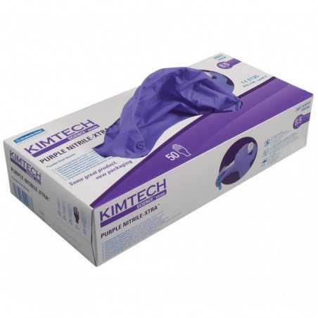 KIMTECH SCIENCE* PURPLE NITRILE XTRA* Nitrile Gloves, 30 cm Ambidextrous, sizes XS to XL, purple