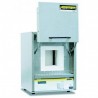High temperature furnace HTC 08/15/P330 with controller P 330, max. 1500°C SiC rod heated, with clap door