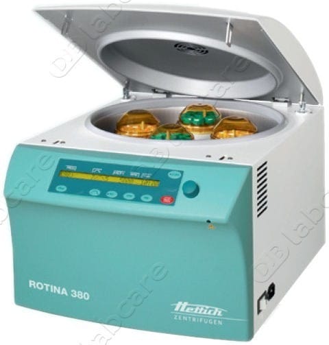 ROTINA 380, настолна центрофуга без ротор 220 V