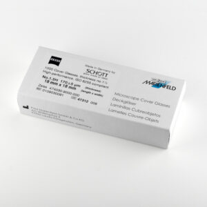 Покривни стъкла, високоефективни, 18x18 mm, D=0.17 mm, 1000 броя